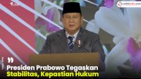 VIDEO: Presiden Prabowo Tegaskan Stabilitas, Kepastian Hukum