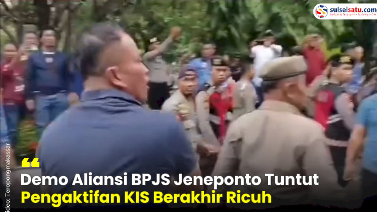 VIDEO: Demo Aliansi BPJS Jeneponto Tuntut Pengaktifan KIS Berakhir Ricuh