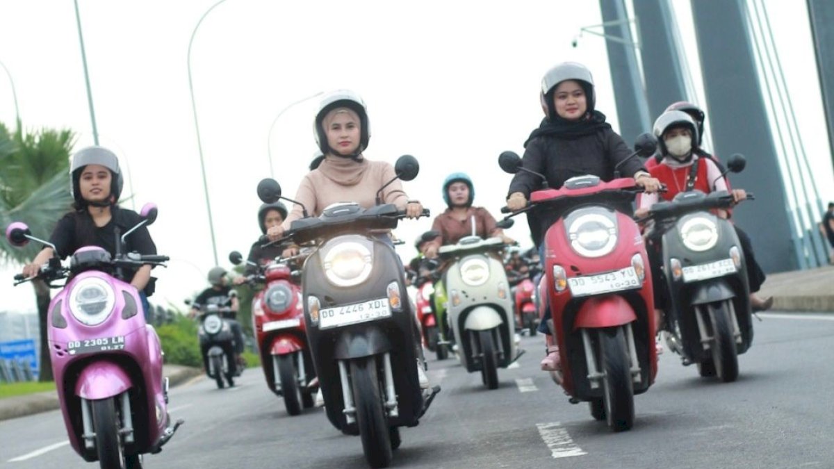 Scoopy Girls Match & Style, Padukan Berkendara Aman dan Ekspresi Gaya Anak Muda Makassar