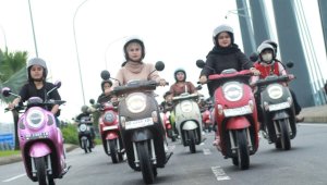 Scoopy Girls Match &amp; Style, Padukan Berkendara Aman dan Ekspresi Gaya Anak Muda Makassar