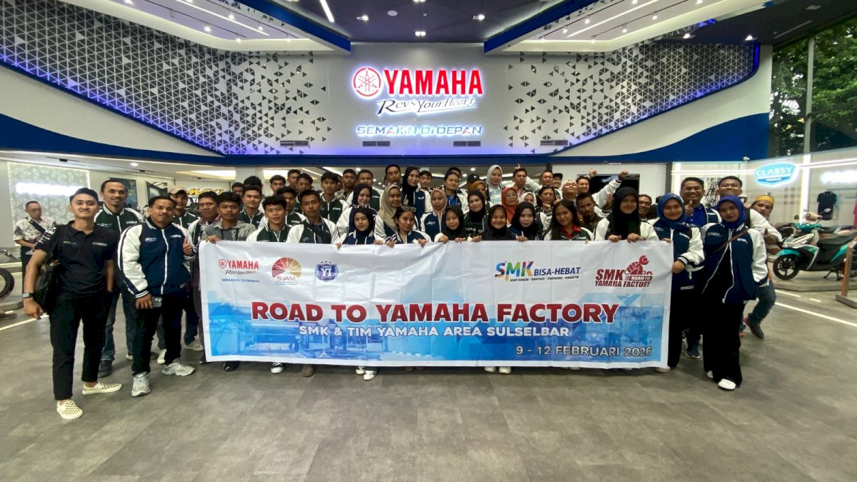 Siswa dan Guru 15 Sekolah Binaan PT SJAM Kunjungi Pabrik Motor Yamaha di Karawang
