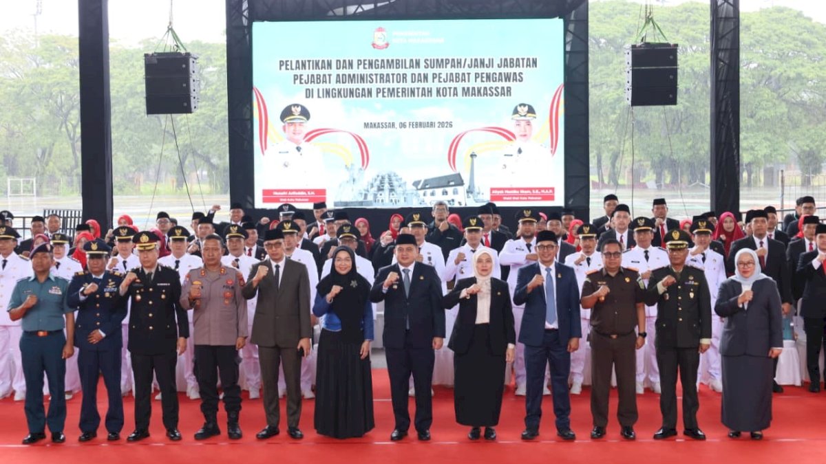 Gerbong Mutasi Pemkot Makassar Bergerak, 106 Pejabat Resmi Dilantik