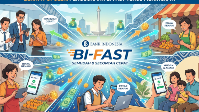 Ilustrasi penggunaan BI-Fast yang terus meningkat. Foto: Sulselsatu.com.