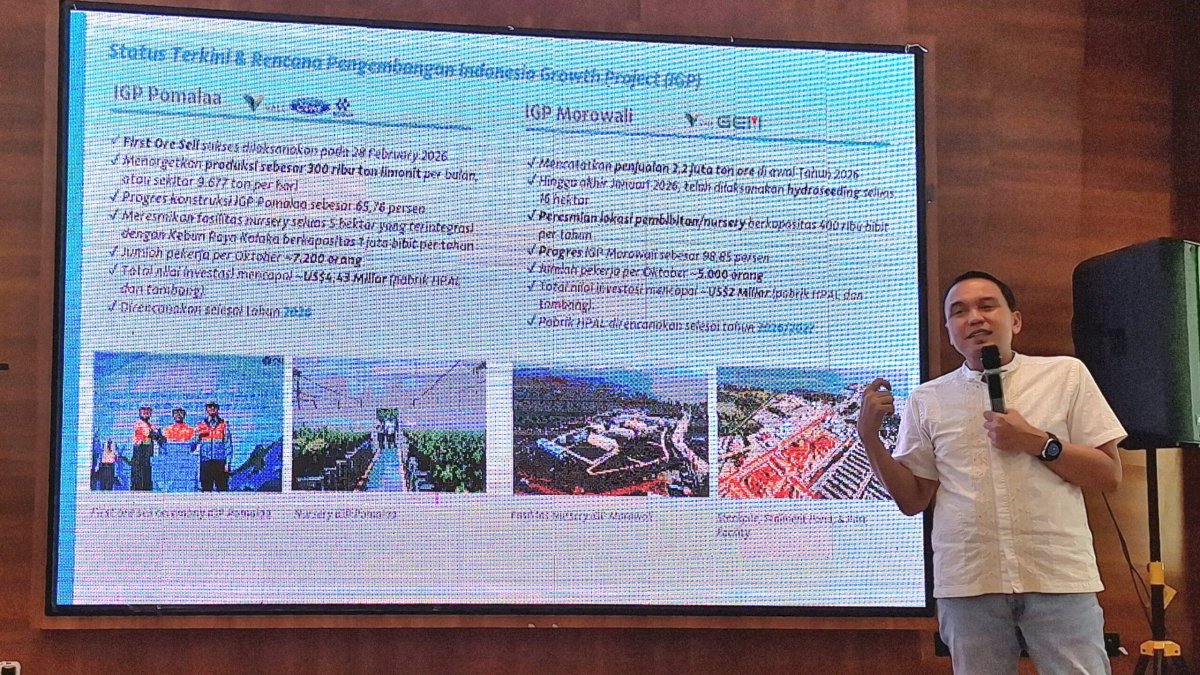 PT Vale Tegaskan Industri Nikel Harus Jadi Solusi Indonesia di Tengah Tekanan Harga Global