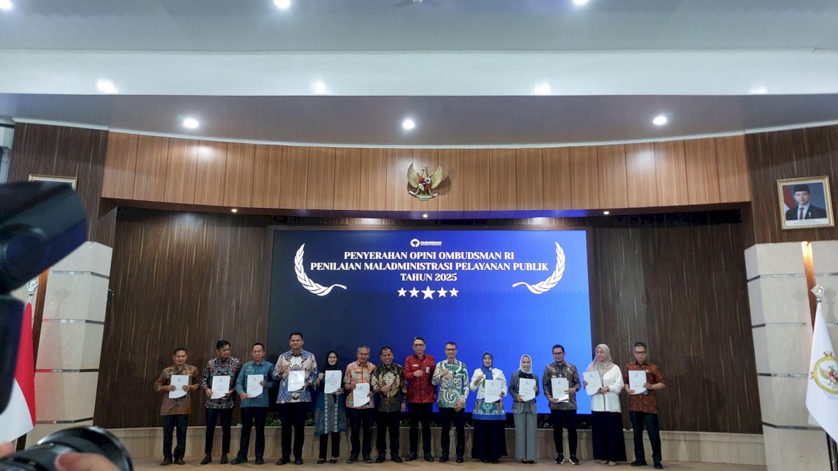 Parepare Raih Opini Kualitas Tinggi dari Ombudsman RI atas Penilaian Pelayanan Publik 2025