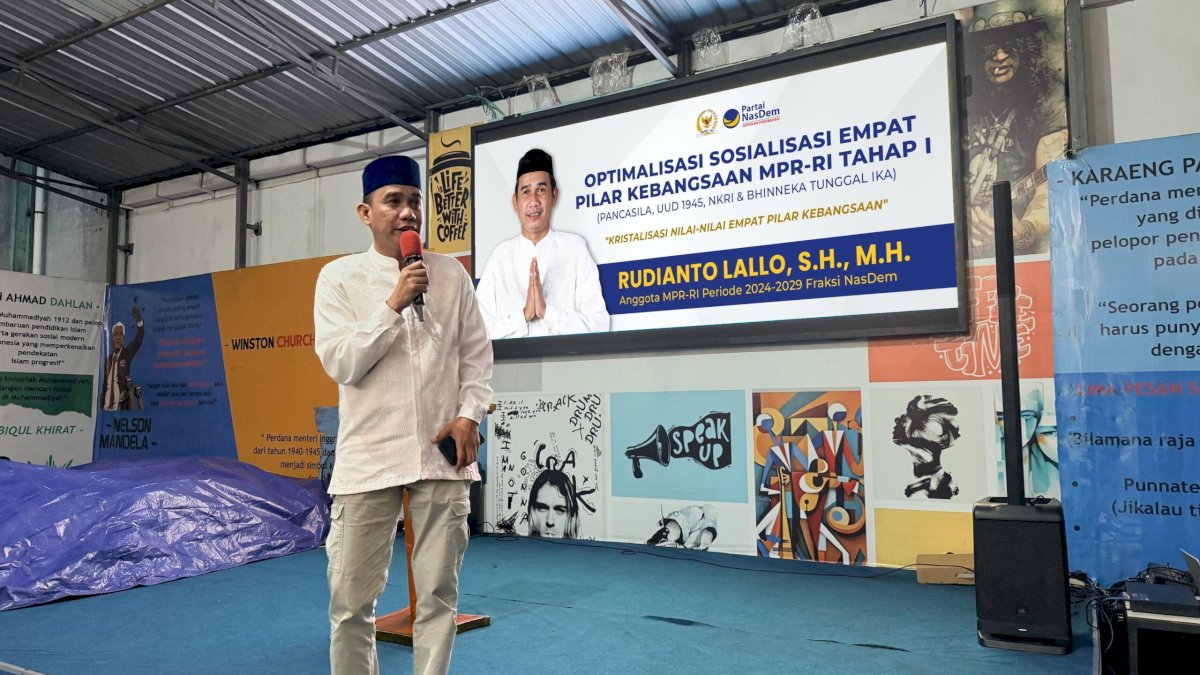 Kristalisasi Nilai, Rudianto Lallo Gaungkan Empat Pilar Kebangsaan sebagai Pandangan Hidup