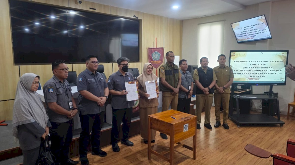 PD Parkir dan Kecamatan Ujung Pandang Sepakat Manfaatkan Kontainer Makassar Recover Operasional Parkir