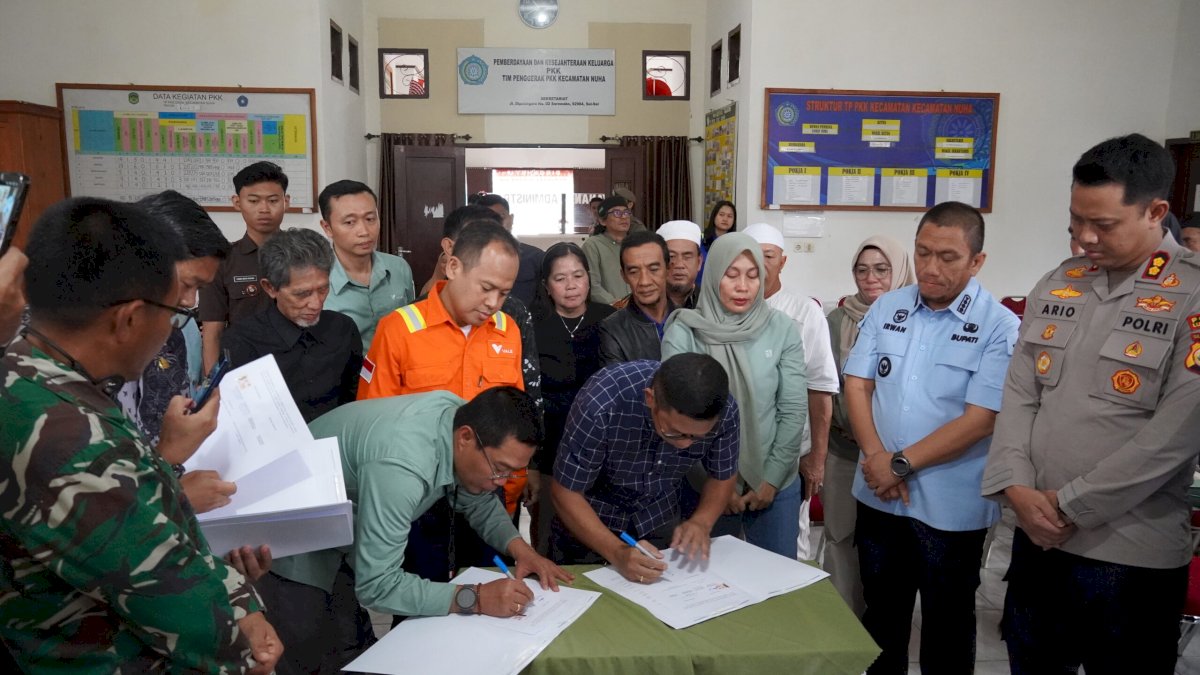 Kolaborasi PT Vale dan Pemkab Luwu Timur Selesaikan Lahan Old Camp 23,1 Hektar