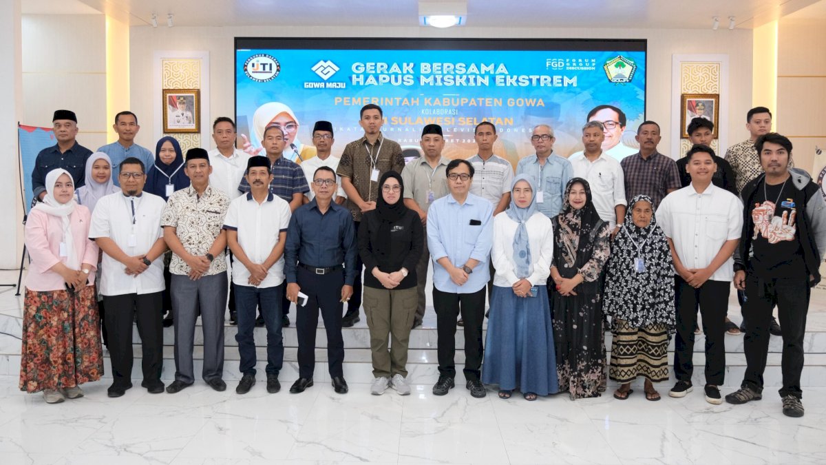Pemkab Gowa Kolaborasi IJTI Sulsel Rumuskan Strategi Hapus Kemiskinan Ekstrem