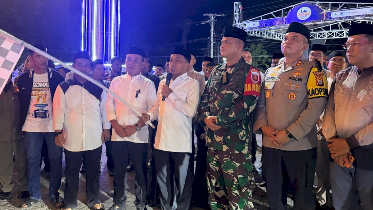 Bupati Sidrap Lepas Pawai Takbir Keliling, Semarak Idulfitri Warnai Kota Pangkajene