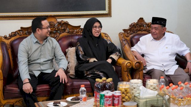 Bupati dan Wakil Bupati Gowa silaturahmi dengan sesepuh Gowa. Foto: Istimewa.