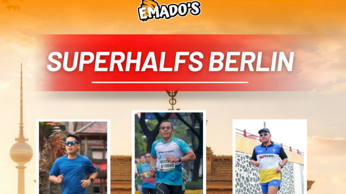 Emados SuperHalfs Challenge Bawa 30 Pelari Indonesia Berlaga di Eropa