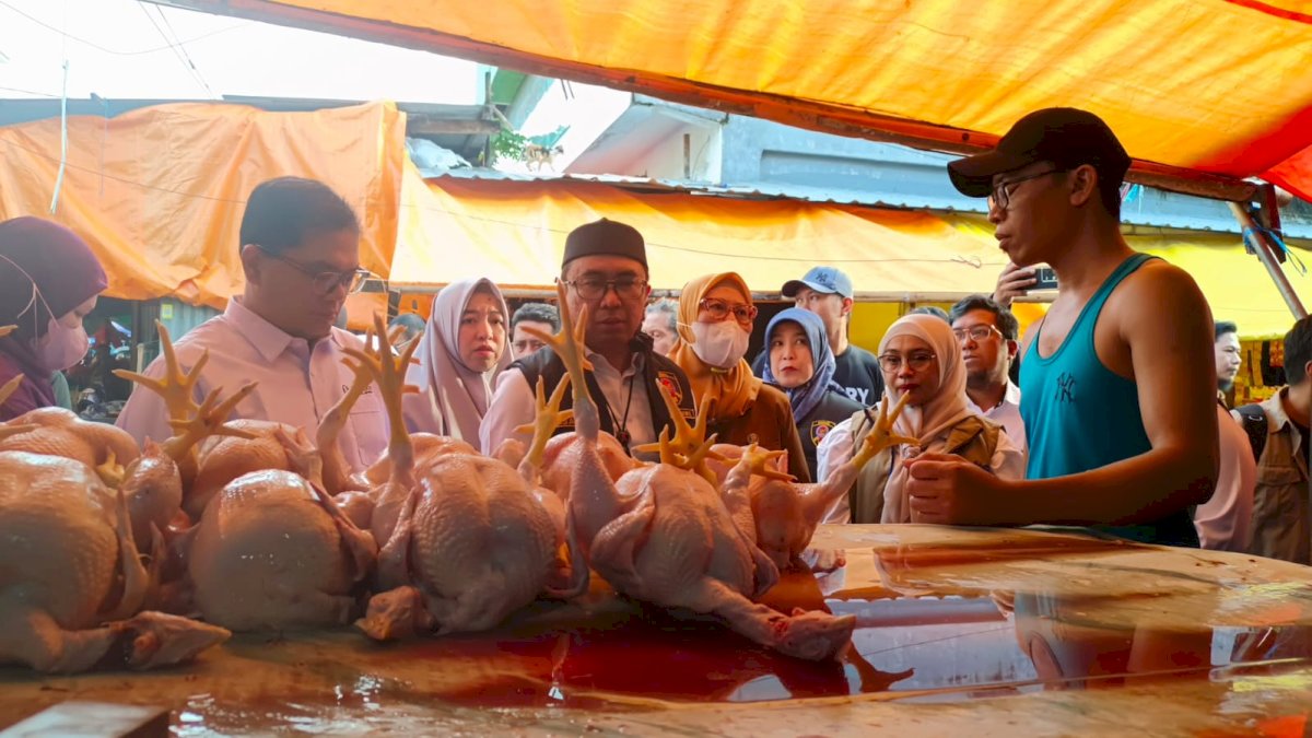 KPPU Makassar Pantau Harga Pangan di Pasar Terong, Ayam dan Telur Alami Kenaikan