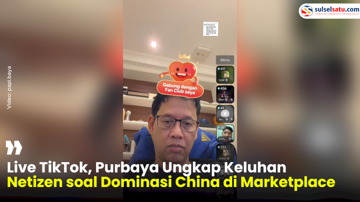 VIDEO: Live TikTok, Purbaya Ungkap Keluhan Netizen soal Dominasi China di Marketplace