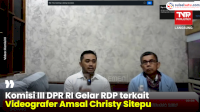 VIDEO: DPR Gelar RDP Videografer Amsal Christy Sitepu