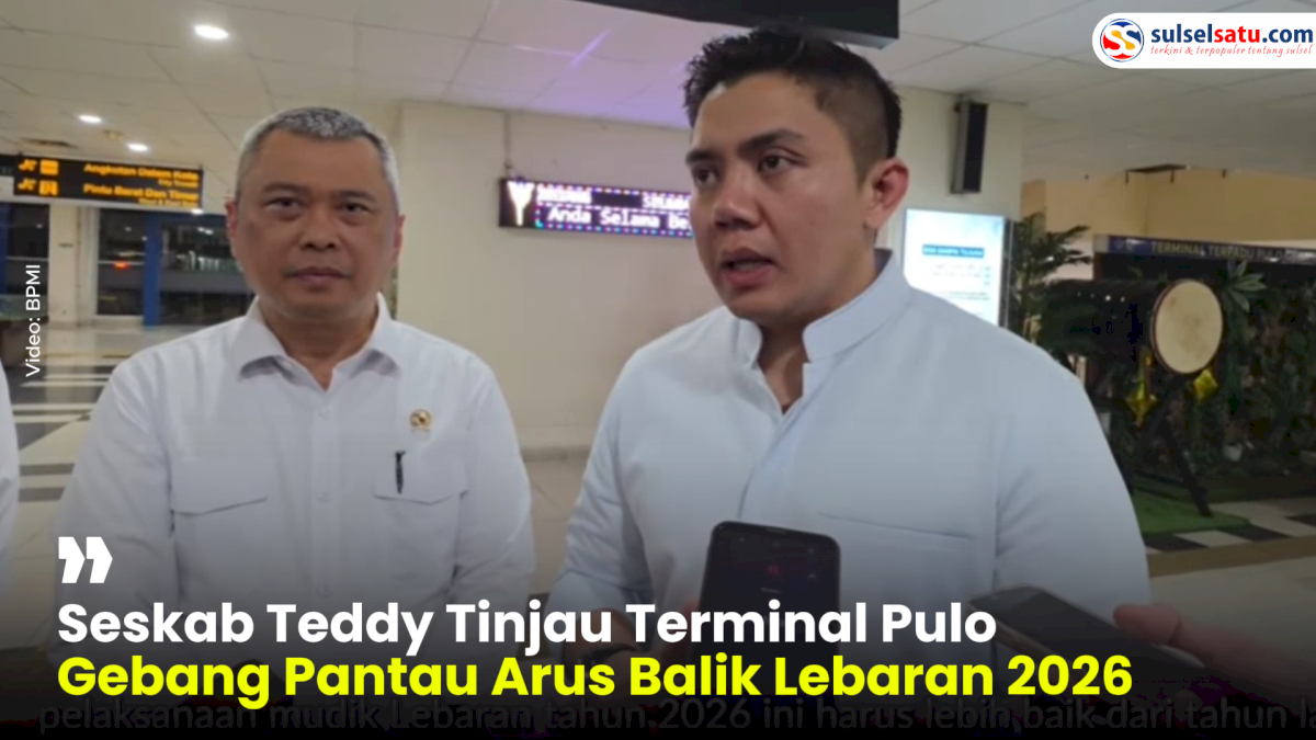 VIDEO: Seskab Teddy Tinjau Terminal Pulo Gebang Pantau Arus Balik Lebaran 2026
