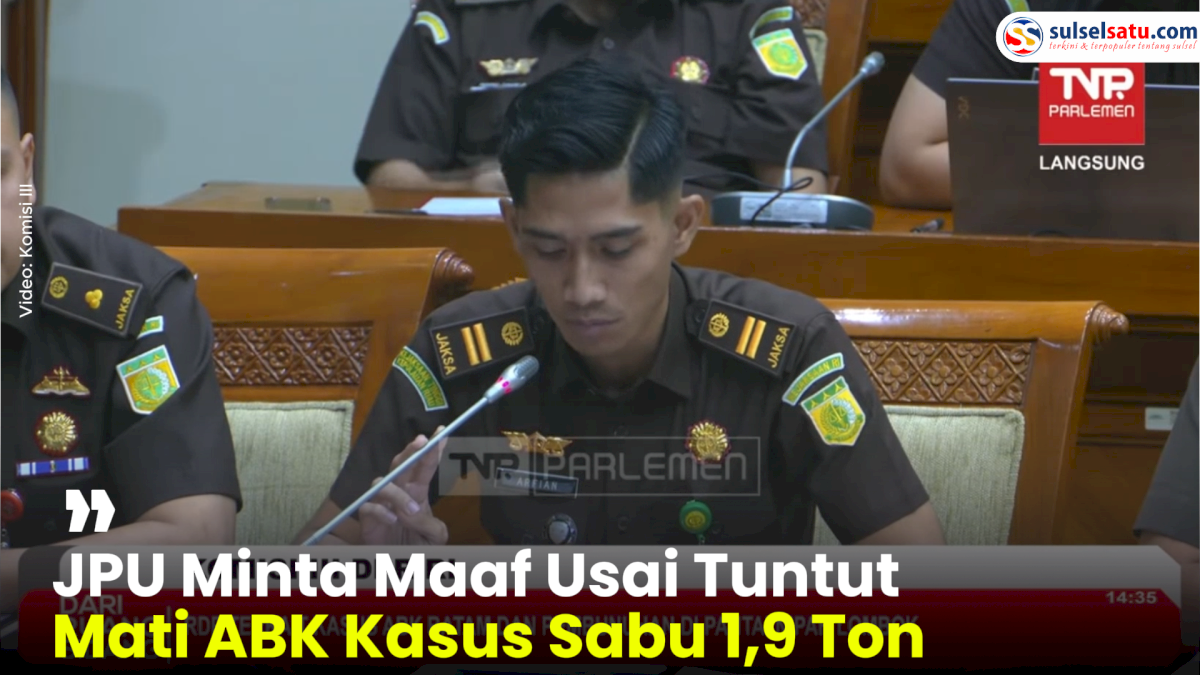 VIDEO: JPU Minta Maaf Usai Tuntut Mati ABK Kasus Sabu 1,9 Ton