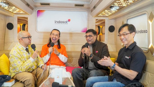 Dave Hendrik dan Iwet Ramadhan mudik sambil livestream 11 jam bersama Indosat. Foto: Istimewa.