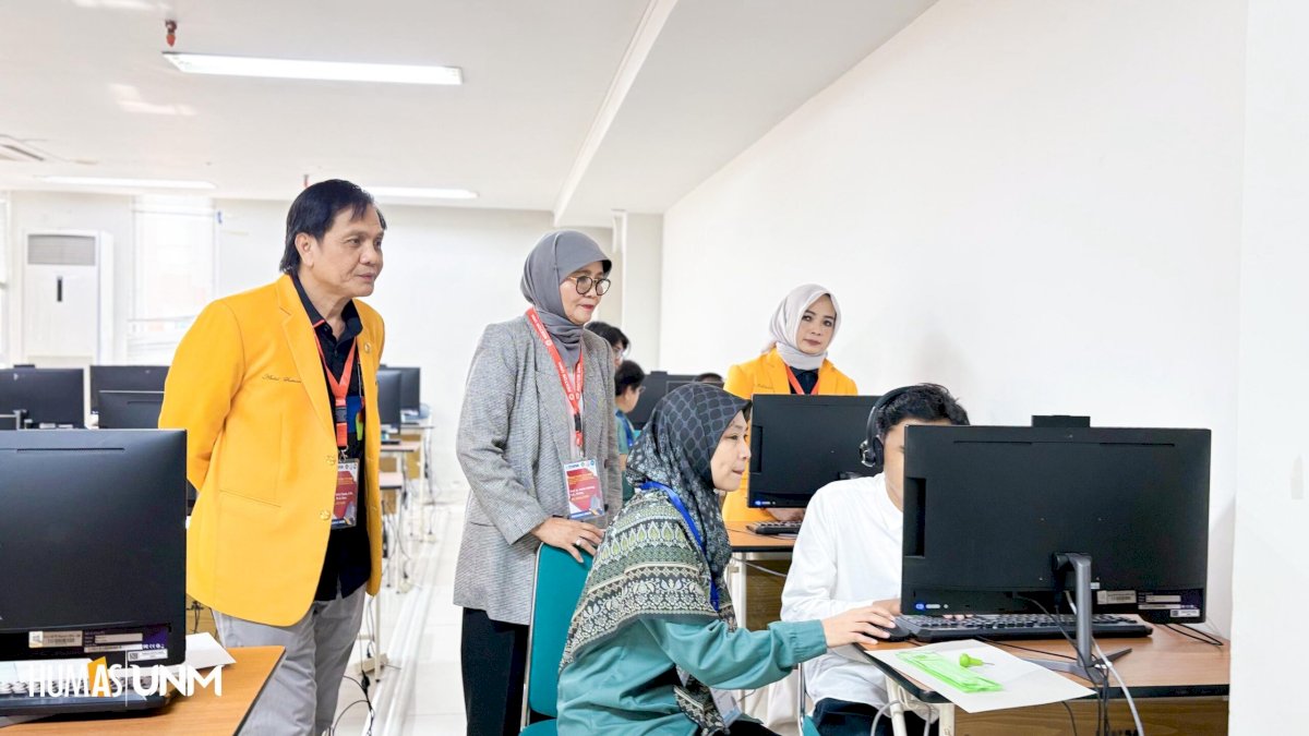 Plt Rektor Tinjau Pelaksanaan UTBK Bagi Peserta Disabilitas