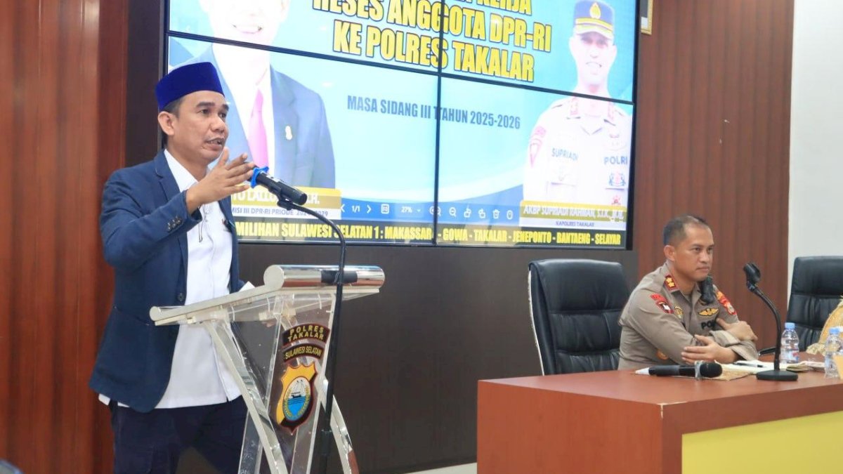 Angka Kejahatan Menurun, Anggota Komisi III DPR RI Rudianto Lallo Apresiasi Kapolres Takalar