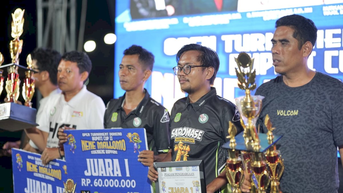 Turnamen Domino Nene Mallomo Bupati Cup II 2026 Berakhir, Dev Walet/Dce Tekuk Wakil Parepare