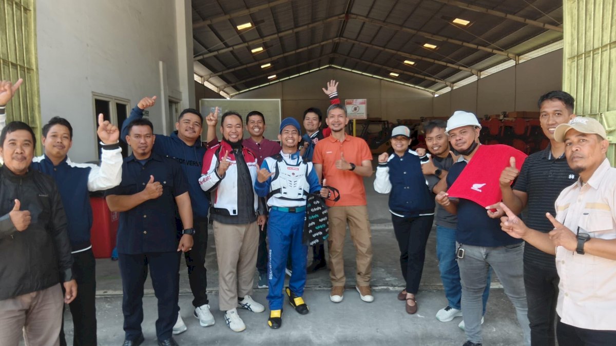 Asmo Sulsel Bekali Safety Riding Karyawan Kubota Makassar