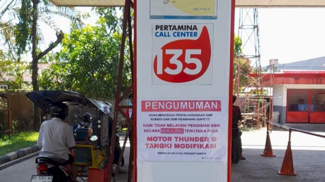Pertamina Patra Niaga Sulawes tindak tegas oknum pengisian BBM berulang. Foto: Istimewa.