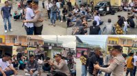Aksi Humanis Kapolres Bulukumba AKBP Restu, Temui Peserta Aksi Sambil Duduk di Aspal