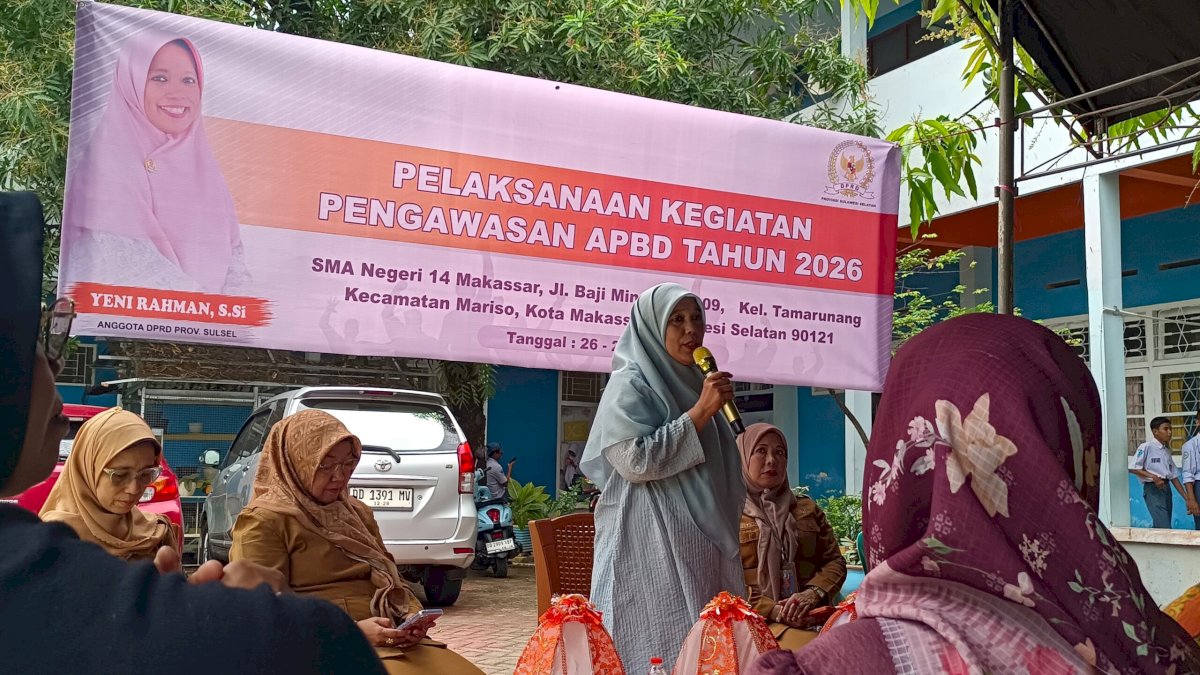Yeni Rahman Soroti Kesenjangan Akses Pendidikan saat Pengawasan di Dua SMA Makassar
