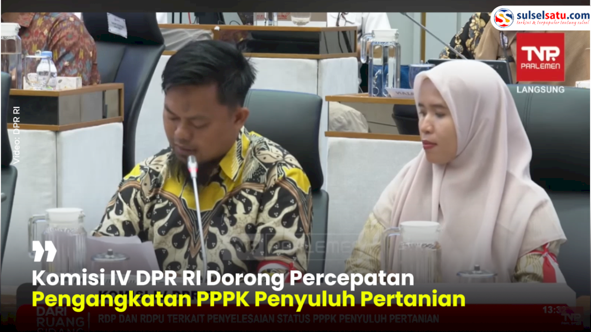 VIDEO: Komisi IV DPR RI Dorong Percepatan Pengangkatan PPPK Penyuluh Pertanian