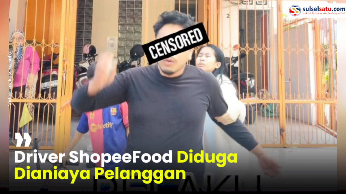 VIDEO: Driver ShopeeFood Diduga Dianiaya Pelanggan, Insiden Terjadi di Jalan Badak Makassar