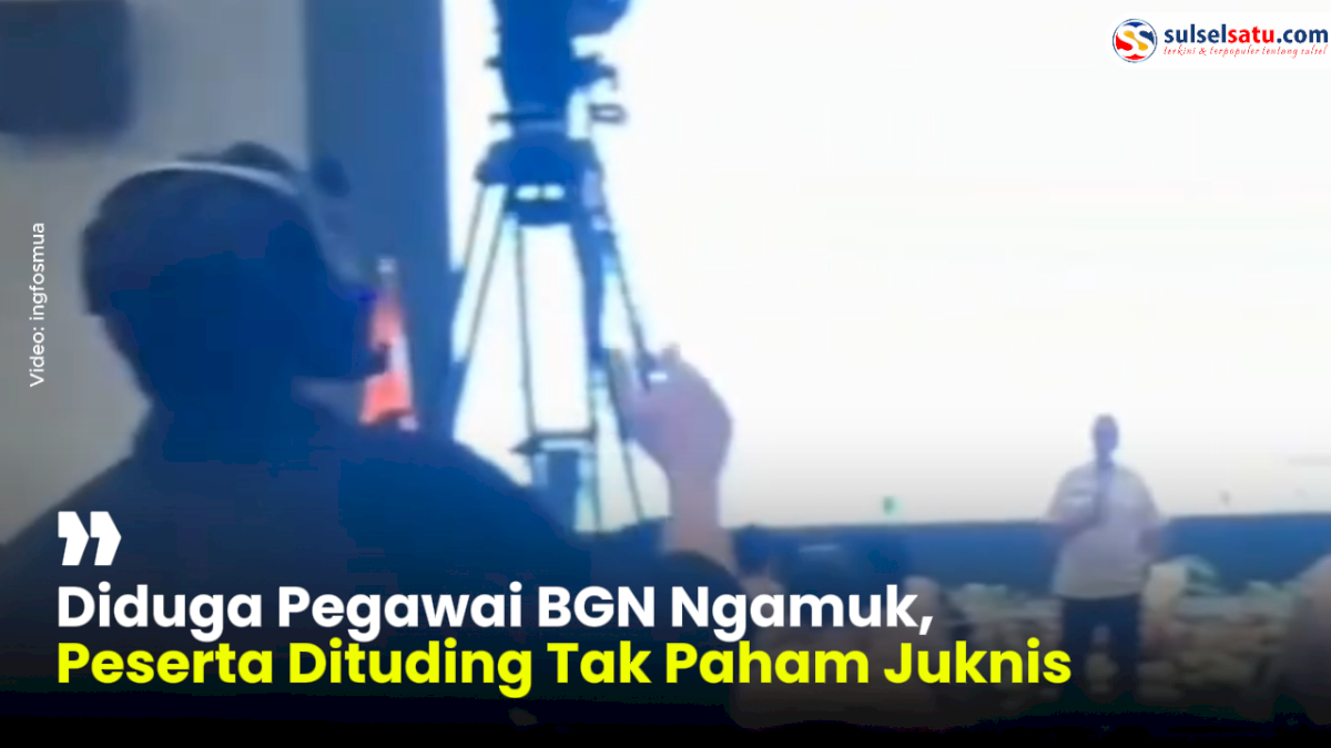 VIDEO: Diduga Pegawai BGN Ngamuk, Peserta Dituding Tak Paham Juknis