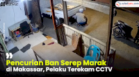VIDEO: Pencurian Ban Serep Marak di Makassar, Pelaku Terekam CCTV