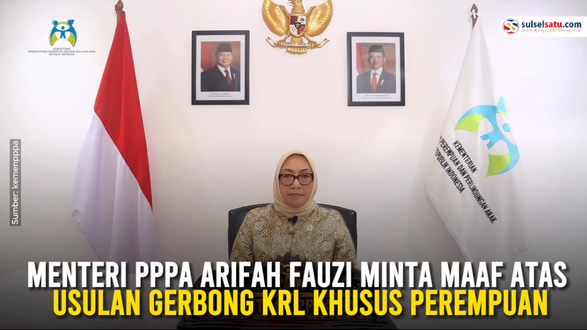 VIDEO: Menteri PPPA Arifah Fauzi Minta Maaf atas Usulan Gerbong KRL Khusus Perempuan
