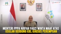 VIDEO: Menteri PPPA Arifah Fauzi Minta Maaf atas Usulan Gerbong KRL Khusus Perempuan