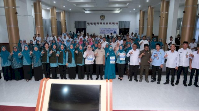 Kegiatan Advokasi dan Sosialisasi Imunisasi Nasional Tingkat Kabupaten Gowa di Baruga Karaeng Galesong. Foto: Istimewa.