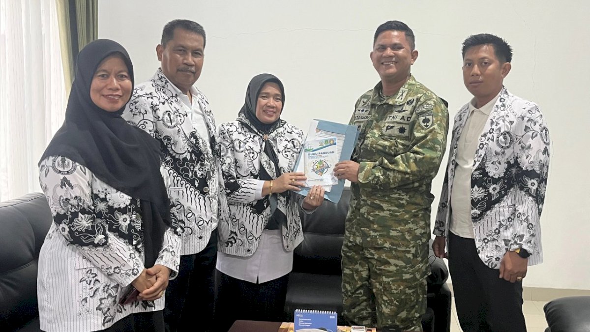 Kodim dan PGRI Sidrap Perkuat Koordinasi Sambut Porsenijar Sulsel