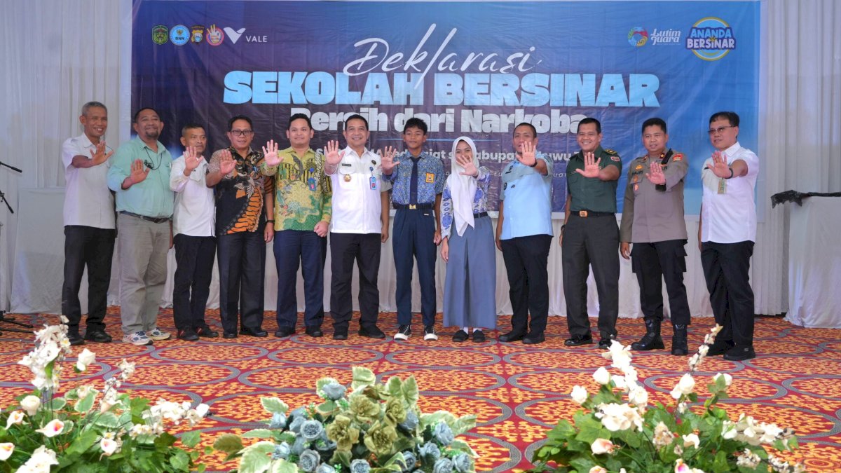 Deklarasikan Sekolah Bersinar, PT Vale Wujudkan Lingkungan Belajar Bebas Ancaman Narkotika,