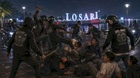 Berulah Lagi, Geng Motor Keroyok Remaja Lagi Nongkrong di Pantai Losari Makassar