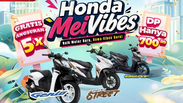 Promo Mei motor Honda di Asmo Sulsel. Foto: Istimewa.