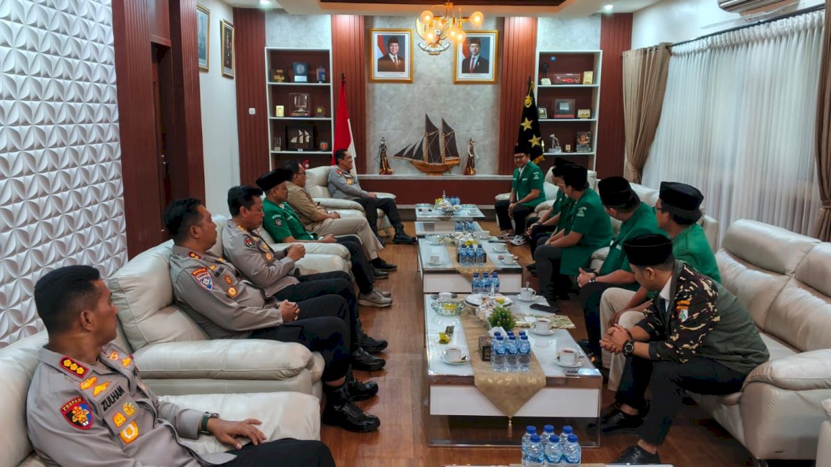 PW GP Ansor Sulsel Silaturahim dengan Kapolda Sulsel, Bahas Pelantikan dan Agenda Kaderisasi