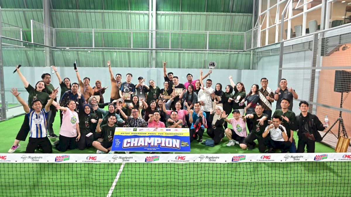 Sambut HUT ke-14, Aston Makassar Gelar Fun Padel Tournament Antarhotel