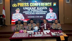 Polisi Gagalkan Peredaran Sabu 1,45 Kg di Makassar, 6 Pengedar dan 1 Bandar Ditangkap