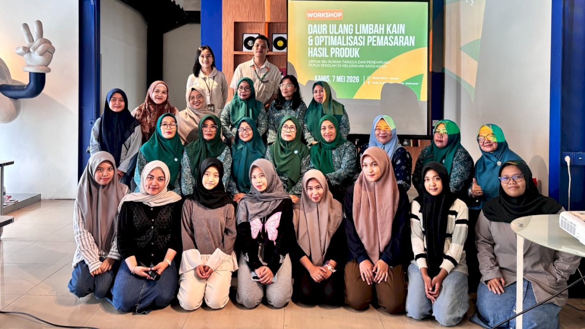 Kalla Institute dan YPUP Latih IRT Makassar Daur Ulang Limbah Kain Jadi Peluang Usaha