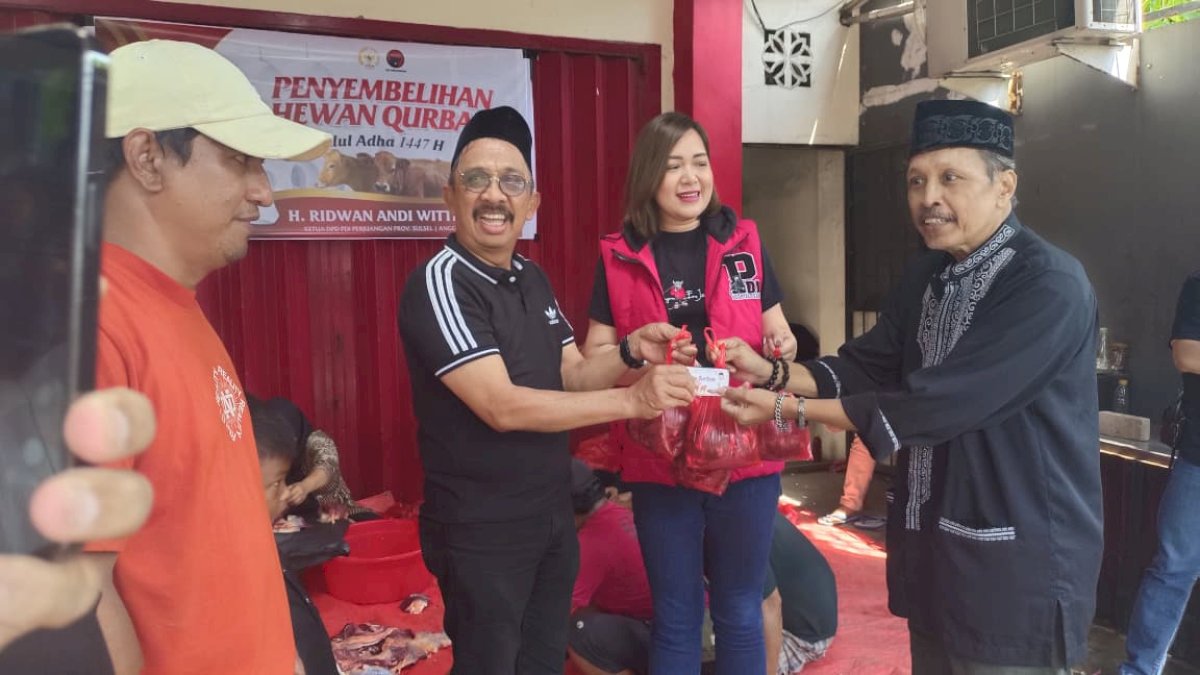 PDIP Sulsel Pererat Solidaritas Melalui Momentum Kurban