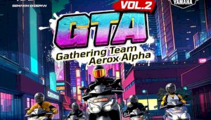 Antusiasme Tinggi, PT SJAM Kembali Gelar Gathering Team Aerox Alpha Vol 2 di Makassar
