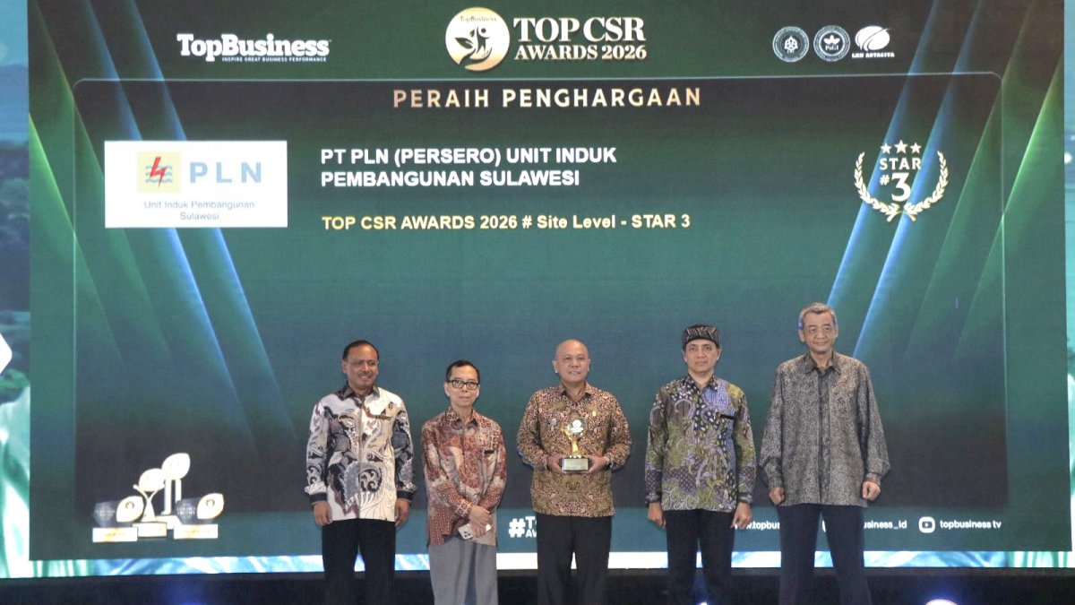 Program Pemanfaatan FABA PLN UIP Sulawesi Raih Penghargaan TOP CSR Awards 2026