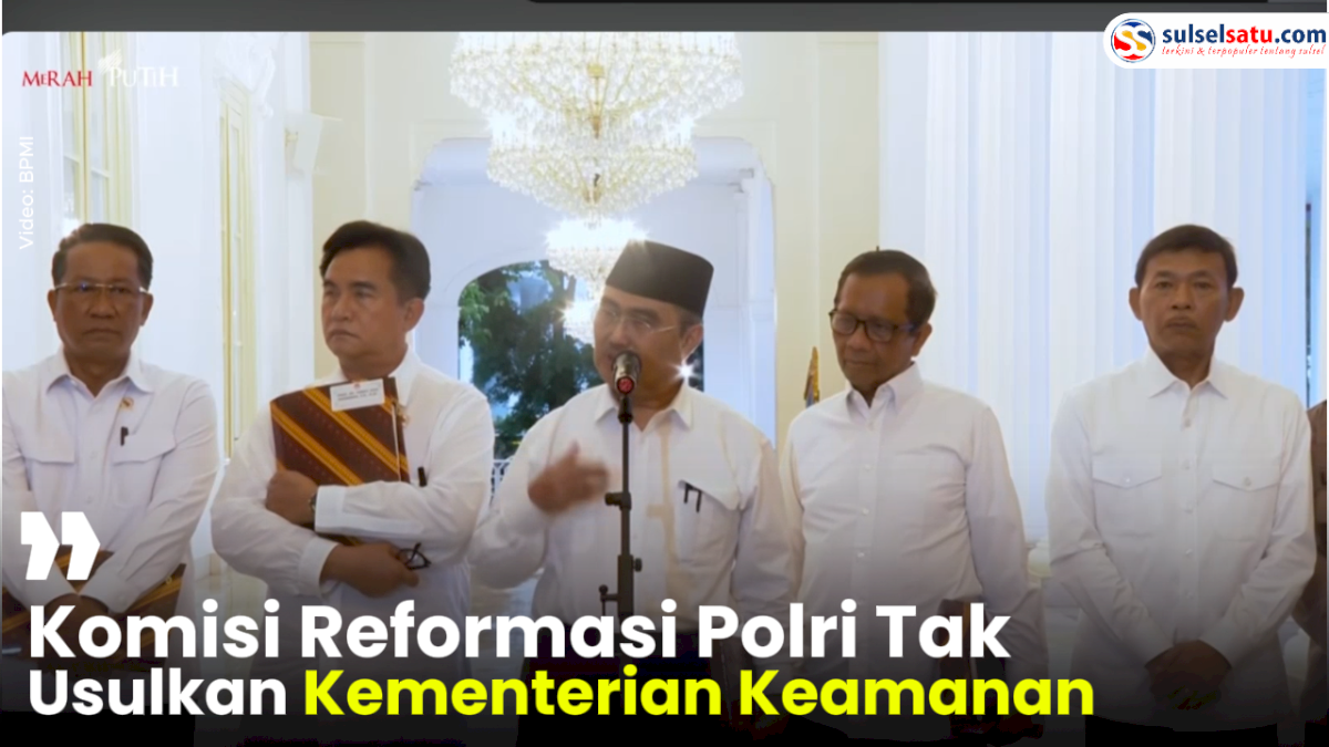 VIDEO: Komisi Reformasi Polri Tak Usulkan Kementerian Keamanan ke Presiden