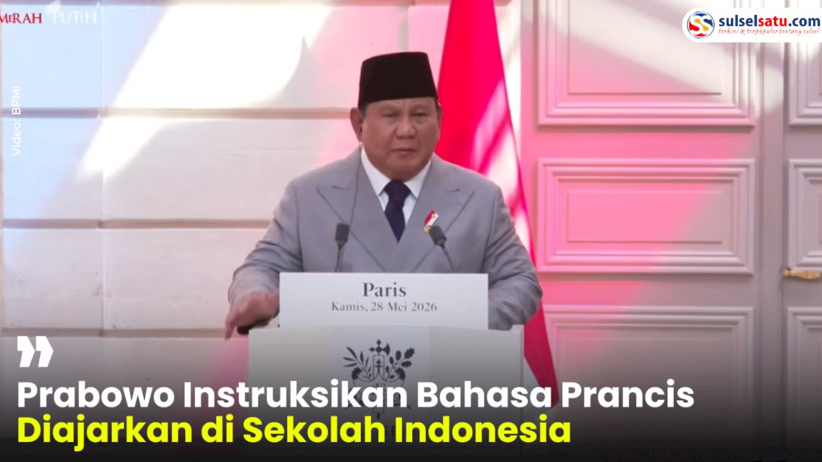 VIDEO: Prabowo Instruksikan Bahasa Prancis Diajarkan di Sekolah Indonesia