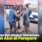 VIDEO: Warga Siram Ban Dibakar Mahasiswa HMI saat Aksi di Parepare